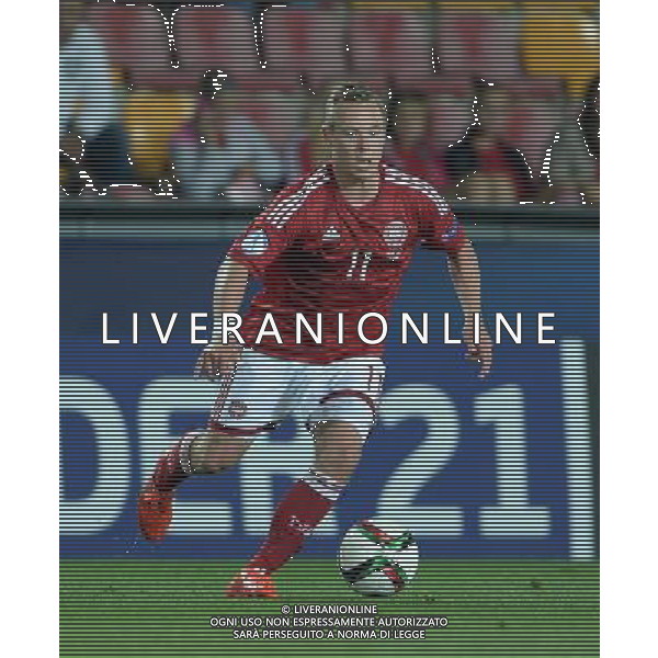UEFA Under 21 Championship 2015 Semifinale Praga (Repubblica Ceca) - 27.06.2015 Danimarca-Svezia Nella Foto:Uffe Bech /Ph.Vitez-Ag. Aldo Liverani