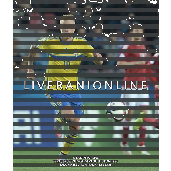 UEFA Under 21 Championship 2015 Semifinale Praga (Repubblica Ceca) - 27.06.2015 Danimarca-Svezia Nella Foto:John Guidetti /Ph.Vitez-Ag. Aldo Liverani