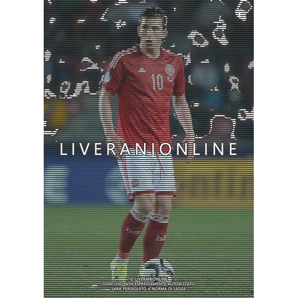 UEFA Under 21 Championship 2015 Semifinale Praga (Repubblica Ceca) - 27.06.2015 Danimarca-Svezia Nella Foto:Pierre Hojbjerg /Ph.Vitez-Ag. Aldo Liverani