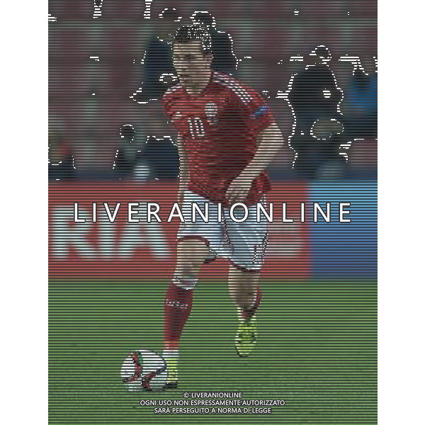 UEFA Under 21 Championship 2015 Semifinale Praga (Repubblica Ceca) - 27.06.2015 Danimarca-Svezia Nella Foto:Pierre Hojbjerg /Ph.Vitez-Ag. Aldo Liverani