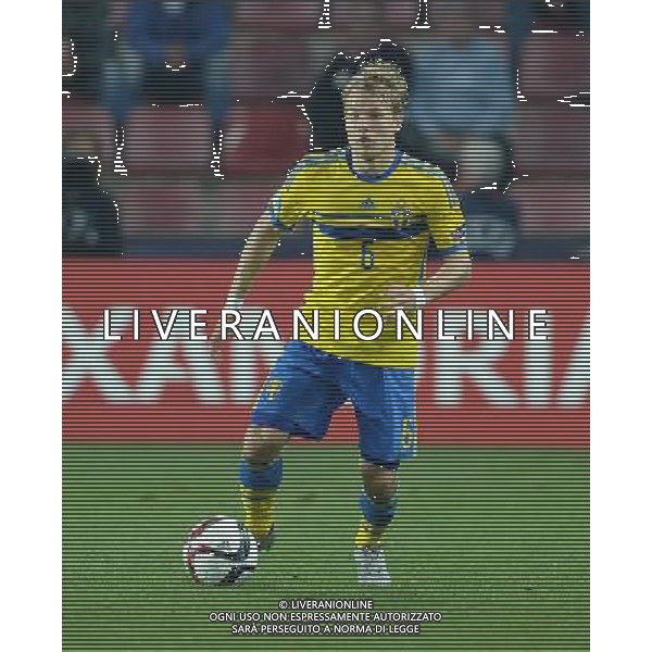 UEFA Under 21 Championship 2015 Semifinale Praga (Repubblica Ceca) - 27.06.2015 Danimarca-Svezia Nella Foto:Oscar Lewicki /Ph.Vitez-Ag. Aldo Liverani