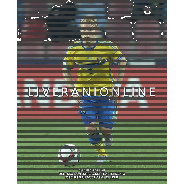 UEFA Under 21 Championship 2015 Semifinale Praga (Repubblica Ceca) - 27.06.2015 Danimarca-Svezia Nella Foto:Oscar Lewicki /Ph.Vitez-Ag. Aldo Liverani