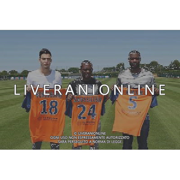 Ramy Bensebaini / Jerome Roussillon / William Remy - 29.06.2015 - Reprise de Montpellier - 2015/2016 Photo : Alexandre Dimou / Icon Sport AG ALDO LIVERANI SAS ONLY ITALY