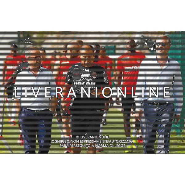 Luis CAMPOS / Leonardo JARDIM / Vadim VASILYEV - 29.06.2015 - Reprise Entrainement de Monaco - 2015/2016 Photo : Jc Magnenet / Icon Sport AG ALDO LIVERANI SAS ONLY ITALY