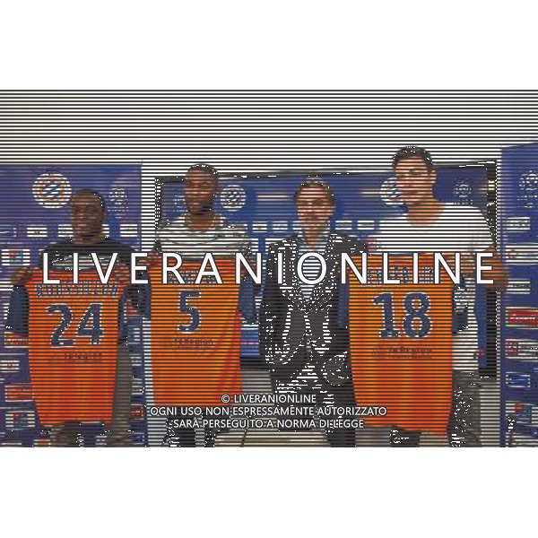 Jerome Roussillon / William Remy / Laurent Nicollin / Ramy Bensebaini - 29.06.2015 - Reprise de Montpellier - 2015/2016 Photo : Alexandre Dimou / Icon Sport AG ALDO LIVERANI SAS ONLY ITALY