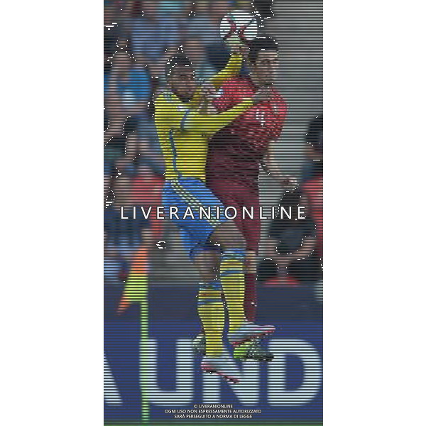 UEFA Under 21 Championship 2015 Finale Praga (Repubblica Ceca) - 30.06.2015 Svezia-Portogallo Nella Foto:Paulo Andre Rodrigues de Oliveira-Isaac Kiese Thelin /Ph.Vitez-Ag. Aldo Liverani