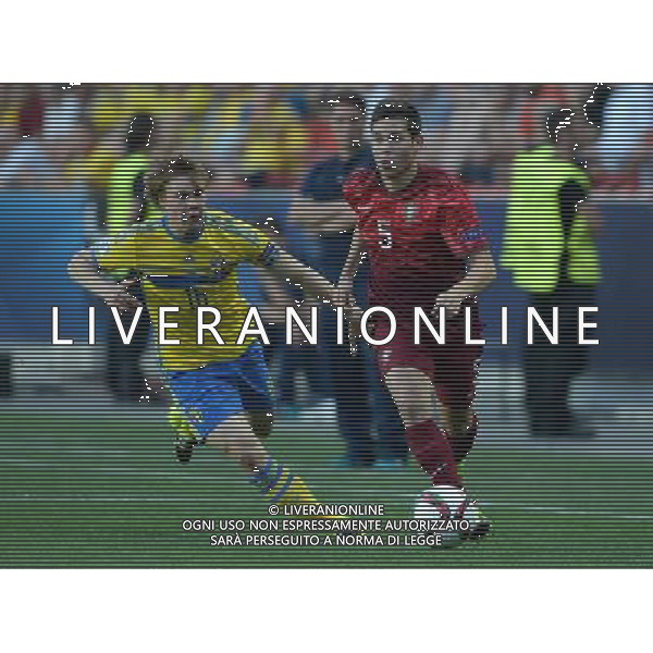 UEFA Under 21 Championship 2015 Finale Praga (Repubblica Ceca) - 30.06.2015 Svezia-Portogallo Nella Foto:Simon Tibbling-Raphael Adelino Jose Guerreiro /Ph.Vitez-Ag. Aldo Liverani