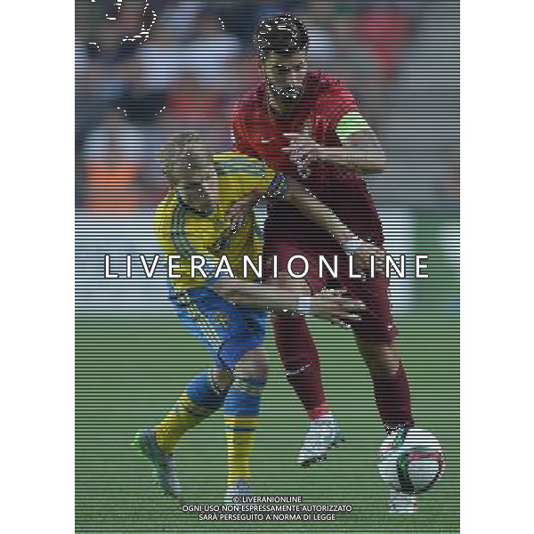 UEFA Under 21 Championship 2015 Finale Praga (Repubblica Ceca) - 30.06.2015 Svezia-Portogallo Nella Foto:Sergio Miguel Relvas de Oliveira-Oscar Lewicki /Ph.Vitez-Ag. Aldo Liverani