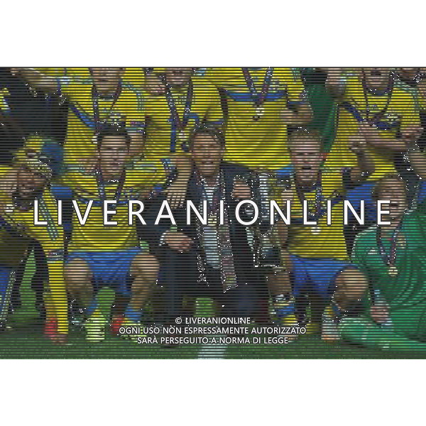 UEFA Under 21 Championship 2015 Finale Praga (Repubblica Ceca) - 30.06.2015 Svezia-Portogallo Nella Foto:Ericson Hakan-Hiljemark Oscar /Ph.Vitez-Ag. Aldo Liverani