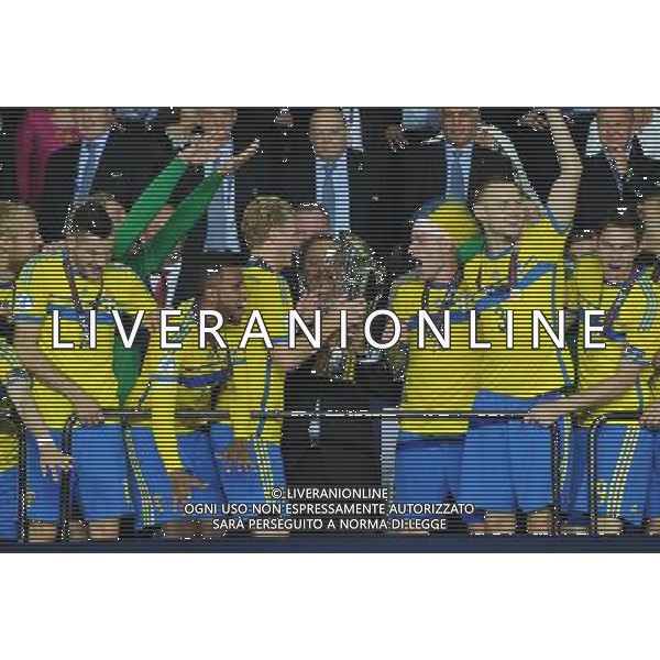 UEFA Under 21 Championship 2015 Finale Praga (Repubblica Ceca) - 30.06.2015 Svezia-Portogallo Nella Foto:Premiazione Svezia /Ph.Vitez-Ag. Aldo Liverani