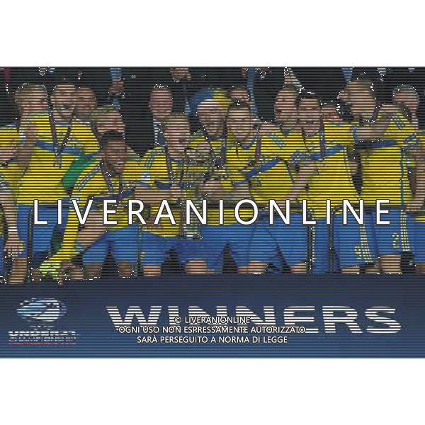 UEFA Under 21 Championship 2015 Finale Praga (Repubblica Ceca) - 30.06.2015 Svezia-Portogallo Nella Foto:Premiazione Svezia /Ph.Vitez-Ag. Aldo Liverani