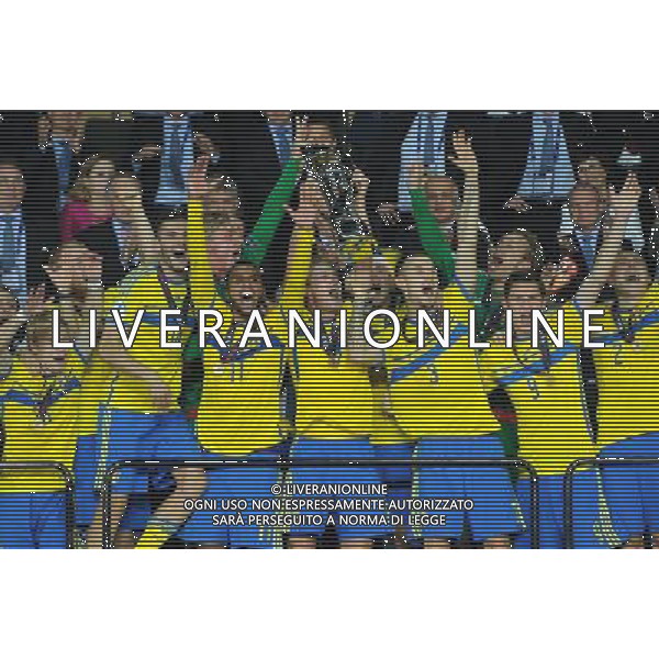 UEFA Under 21 Championship 2015 Finale Praga (Repubblica Ceca) - 30.06.2015 Svezia-Portogallo Nella Foto:Premiazione Svezia /Ph.Vitez-Ag. Aldo Liverani