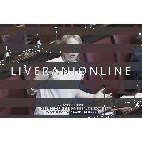 Roma - 01/07/2015 - Montecitorio - Informativa urgente del Governo sugli sviluppi della situazione del debito della Grecia - nella foto: Giorgia Meloni / Ph. Fabrizio Corradetti - Ag. Aldo Liverani Sas