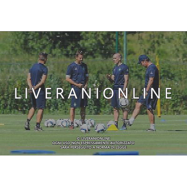 Romain Revelli / Fabrice Grange / Laurent Batlles / Thierry Oleksiak - 30.06.2015 - Reprise Entrainement Saint Etienne - 2015/2016 Photo : Jean Paul Thomas / Icon Sport AG ALDO LIVERANI SAS ONLY ITALY