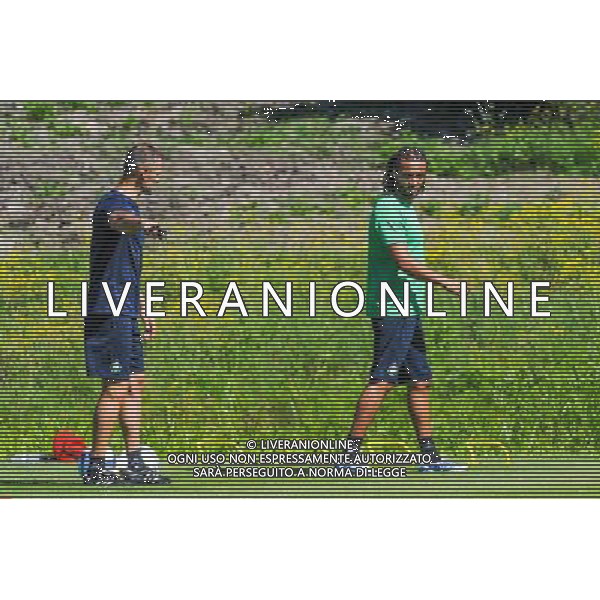 Thierry Cotte / Benoit Assou Ekotto - 30.06.2015 - Reprise Entrainement Saint Etienne - 2015/2016 Photo : Jean Paul Thomas / Icon Sport AG ALDO LIVERANI SAS ONLY ITALY