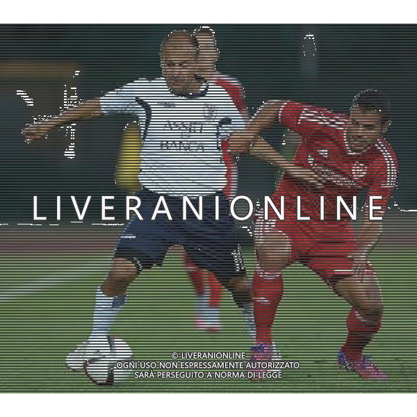 UEFA Europa League 2015/2016 Primo Turno di Qualificazione Andata Serravalle (San Marino) - 02.07.2015 La Fiorita - Vaduz Nella Foto:adrian ricchiuti e diego ciccone /Ph.Vitez-Ag. Aldo Liverani
