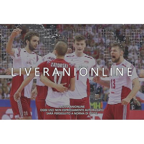 03.07.2015 KRAKOW SIATKOWKA MEZCZYZN LIGA SWIATOWA 2015 FIVB VOLLEYBALL WORLD LEAGUE 2015 MECZ POLSKA - USA ( POLAND - UNITED STATES ) N/Z MICHAL KUBIAK PIOTR NOWAKOWSKI MATEUSZ MIKA RADOSC EMOCJE FOT MACIEJ GOCLON / FOTONEWS / NEWSPIX.PL --- Newspix.pl AG ALDO LIVERANI SAS ONLY ITALY *** Local Caption *** www.newspix.pl mail us: info@newspix.pl call us: 0048 022 23 22 222 --- Polish Picture Agency by Ringier Axel Springer Poland