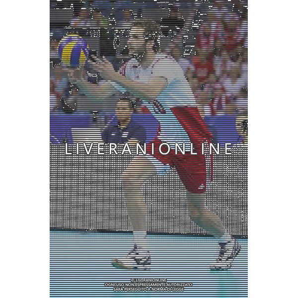 03.07.2015 KRAKOW SIATKOWKA MEZCZYZN LIGA SWIATOWA 2015 FIVB VOLLEYBALL WORLD LEAGUE 2015 MECZ POLSKA - USA ( POLAND - UNITED STATES ) N/Z MATEUSZ MIKA SYLWETKA FOT MACIEJ GOCLON / FOTONEWS / NEWSPIX.PL --- Newspix.pl AG ALDO LIVERANI SAS ONLY ITALY *** Local Caption *** www.newspix.pl mail us: info@newspix.pl call us: 0048 022 23 22 222 --- Polish Picture Agency by Ringier Axel Springer Poland