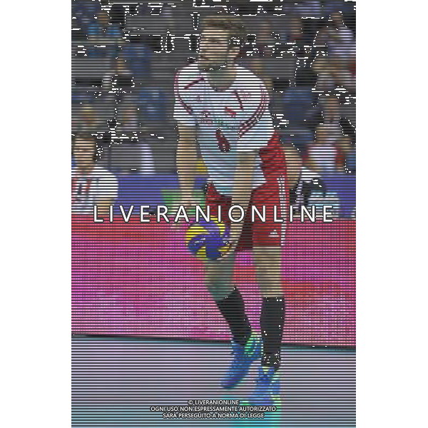 03.07.2015 KRAKOW SIATKOWKA MEZCZYZN LIGA SWIATOWA 2015 FIVB VOLLEYBALL WORLD LEAGUE 2015 MECZ POLSKA - USA ( POLAND - UNITED STATES ) N/Z ANDRZEJ WRONA SYLWETKA FOT MACIEJ GOCLON / FOTONEWS / NEWSPIX.PL --- Newspix.pl AG ALDO LIVERANI SAS ONLY ITALY *** Local Caption *** www.newspix.pl mail us: info@newspix.pl call us: 0048 022 23 22 222 --- Polish Picture Agency by Ringier Axel Springer Poland