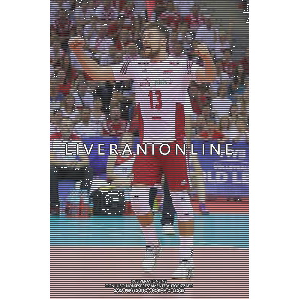 03.07.2015 KRAKOW SIATKOWKA MEZCZYZN LIGA SWIATOWA 2015 FIVB VOLLEYBALL WORLD LEAGUE 2015 MECZ POLSKA - USA ( POLAND - UNITED STATES ) N/Z MICHAL KUBIAK RADOSC EMOCJE SYLWETKA FOT MACIEJ GOCLON / FOTONEWS / NEWSPIX.PL --- Newspix.pl AG ALDO LIVERANI SAS ONLY ITALY *** Local Caption *** www.newspix.pl mail us: info@newspix.pl call us: 0048 022 23 22 222 --- Polish Picture Agency by Ringier Axel Springer Poland