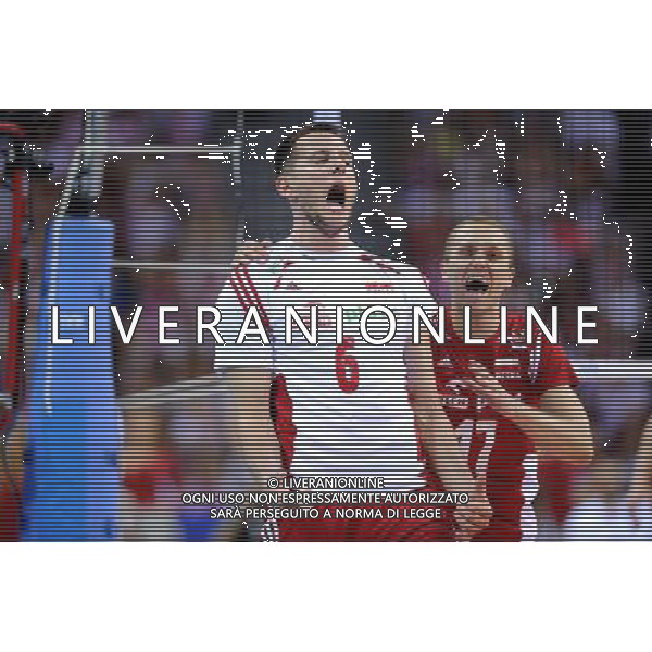 03.07.2015 KRAKOW , TAURON ARENA UL. LEMA 7 ( POLAND ) SIATKOWKA MEZCZYZN ( MEN\'S VOLLEYBALL ) LIGA SWIATOWA 2015 - GRUPA B ( FIVB WORLD LEAGUE - GROUP B ) MECZ POLSKA - STANY ZJEDNOCZONE ( GAME POLAND - USA ) NZ BARTOSZ KUREK , PAWEL ZATORSKI , RADOSC PUNKT EMOCJE FOTO MICHAL STANCZYK / CYFRASPORT / NEWSPIX.PL --- Newspix.pl AG ALDO LIVERANI SAS ONLY ITALY *** Local Caption *** www.newspix.pl mail us: info@newspix.pl call us: 0048 022 23 22 222 --- Polish Picture Agency by Ringier Axel Springer Poland