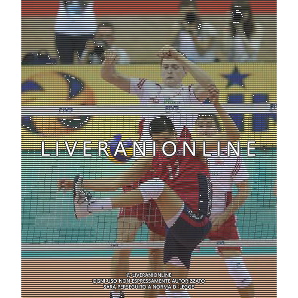 KRAKOW, 03.07.2015 POLSKA - USA , LIGA SWIATOWA SIATKOWKA, FIVB MEN\'S VOLLEYBALL WORLD LEAGUE 2015 n/z. Piotr Nowakowski, MICAH CHRISTENSON FOTO: TOMASZ MARKOWSKI NEWSPIX.PL --- Newspix.pl AG ALDO LIVERANI SAS ONLY ITALY *** Local Caption *** www.newspix.pl mail us: info@newspix.pl call us: 0048 022 23 22 222 --- Polish Picture Agency by Ringier Axel Springer Poland