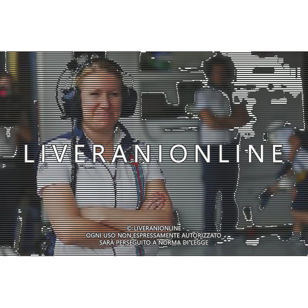 Sophie Ogg (GBR) Williams Head of Communications. 04.07.2015. Formula 1 World Championship, Rd 9, British Grand Prix, Silverstone, England, Qualifying Day. AG ALDO LIVERANI SAS ONLY ITALY