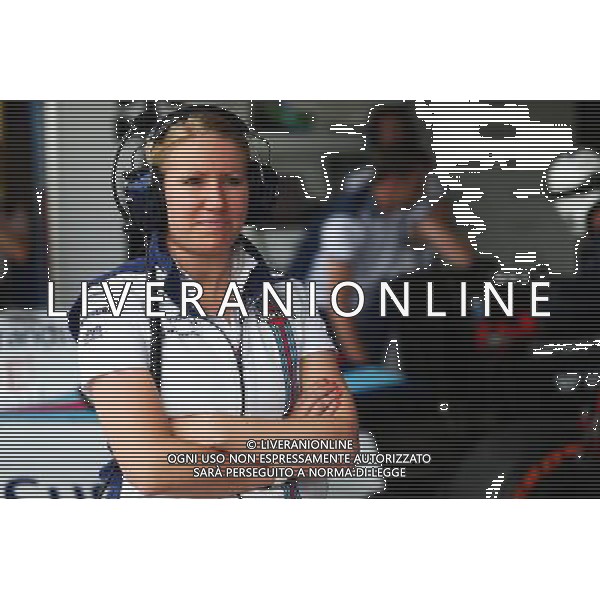 Sophie Ogg (GBR) Williams Head of Communications. 04.07.2015. Formula 1 World Championship, Rd 9, British Grand Prix, Silverstone, England, Qualifying Day. AG ALDO LIVERANI SAS ONLY ITALY