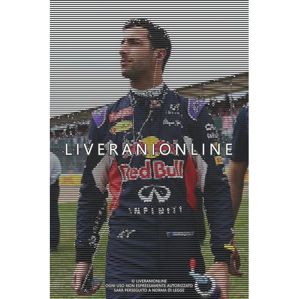 Daniel Ricciardo (AUS) Red Bull Racing on the grid. 05.07.2015. Formula 1 World Championship, Rd 9, British Grand Prix, Silverstone, England, Race Day. AG ALDO LIVERANI SAS ONLY ITALY