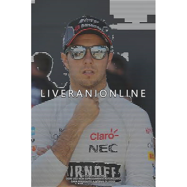 Sergio Perez (MEX) Sahara Force India F1. 05.07.2015. Formula 1 World Championship, Rd 9, British Grand Prix, Silverstone, England, Race Day. AG ALDO LIVERANI SAS ONLY ITALY