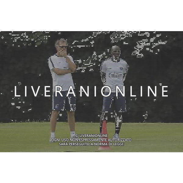 Laurent Blanc / Zoumana Camara - 07.07.2015 - Entrainement PSG Photo : Andre Ferreira / Icon Sport /AGENZIA ALDO LIVERANI Sas - ITALY ONLY - EDITORIAL USE ONLY - ALLENAMENTO
