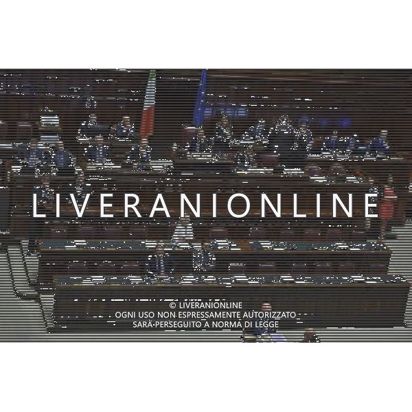 Roma - 09/07/2015 - Montecitorio - Voto finale sul disegno di legge di riforma della scuola - nella foto: I banchi del Governo durante le dichiarazione di voto / Ph. Fabrizio Corradetti - Ag. Aldo Liverani Sas