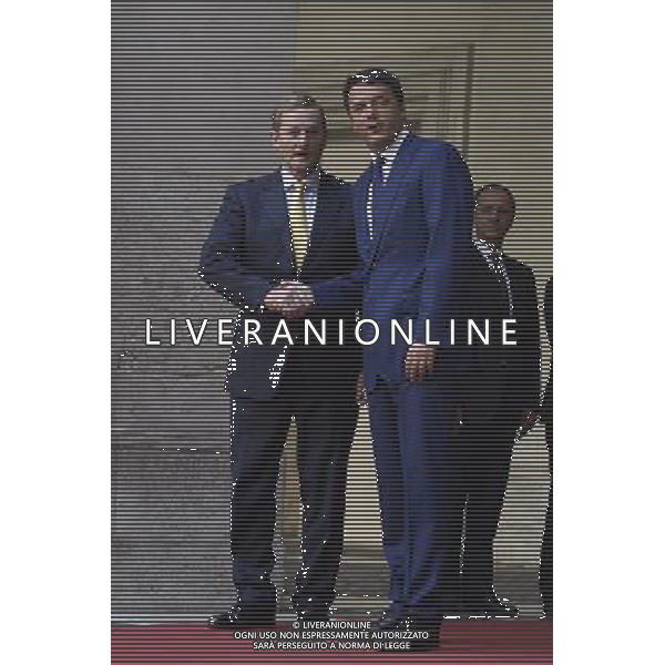 Roma - 10/07/2015 - Palazzo Chigi - Il Presidente del Consiglio dei Ministri Matteo Renzi incontra il Primo Ministro della Repubblica dÕIrlanda Enda Kenny - nella foto: Matteo Renzi e Enda Kenny / Ph. Fabrizio Corradetti - Ag. Aldo Liverani sas