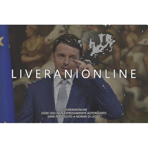 Roma - 10/07/2015 - Palazzo Chigi - Il Presidente del Consiglio dei Ministri Matteo Renzi incontra il Presidente della Repubblica federale del Brasile Dilma Rousseff - nella foto: Matteo Renzi / Ph. Fabrizio Corradetti - Ag. Aldo Liverani sas