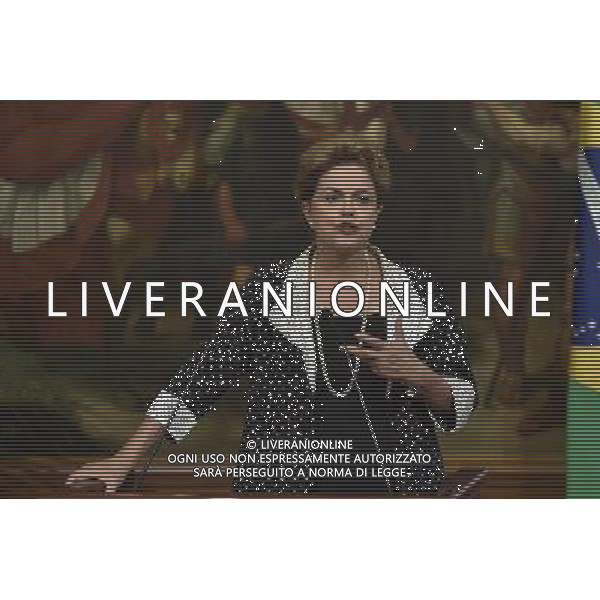 Roma - 10/07/2015 - Palazzo Chigi - Il Presidente del Consiglio dei Ministri Matteo Renzi incontra il Presidente della Repubblica federale del Brasile Dilma Rousseff - nella foto: Dilma Rousseff / Ph. Fabrizio Corradetti - Ag. Aldo Liverani sas