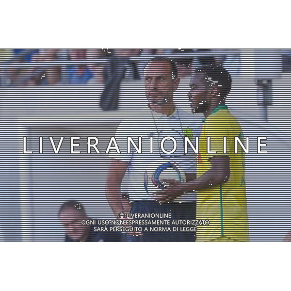 Michel DER ZAKARIAN / Wilfried MOIMBE - 15.07.2015 - Nantes / Saint Etienne - Match amical Photo : Nolwenn Le Gouic / Icon Sport AG ALDO LIVERANI SAS ONLY ITALY