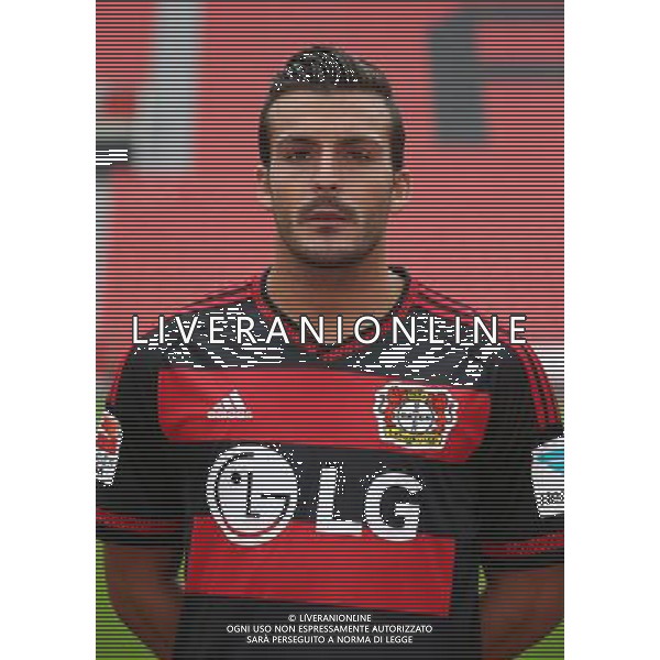 firo : 13.07.2015 Fu§ball, 1.Bundesliga,Saison 2015/2016 Bayer 04 Leverkusen, Fototermin, Portraittermin, Giulio DONATI, Portrait $worldrights,Es gelten unsere AGB, einsehbar auf www.firosportphoto.de, copyright by firo sportphoto: Coesfelder Str. 207 D-48249 DŸlmen www.firosportphoto.de mail@firosportphoto.de (V o l k s b a n k B o c h u m - W i t t e n ) BLZ.: 430 601 29 Kt. Nr.: 341 117 100 Tel:Ê +49-2594-9916004 Fax:Ê+49-2594-9916005 AG ALDO LIVERANI SAS ONLY ITALY