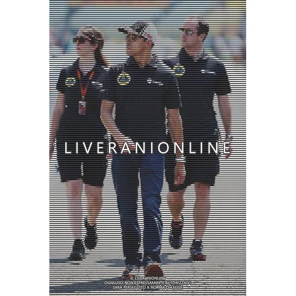Pastor Maldonado (VEN) Lotus F1 Team. 23.07.2015. Formula 1 World Championship, Rd 10, Hungarian Grand Prix, Budapest, Hungary, Preparation Day. only italy- ag aldo liverani sas