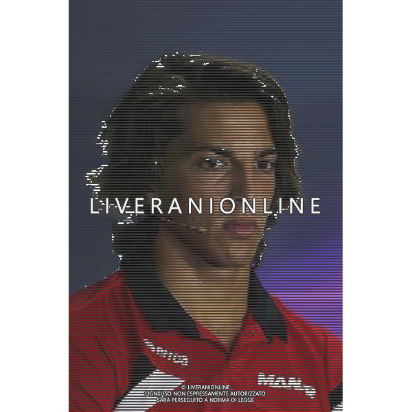 Roberto Merhi (ESP) Manor Marussia F1 Team in the FIA Press Conference. 23.07.2015. Formula 1 World Championship, Rd 10, Hungarian Grand Prix, Budapest, Hungary, Preparation Day. ONLY ITALY-AG ALDO LIVERANI SAS