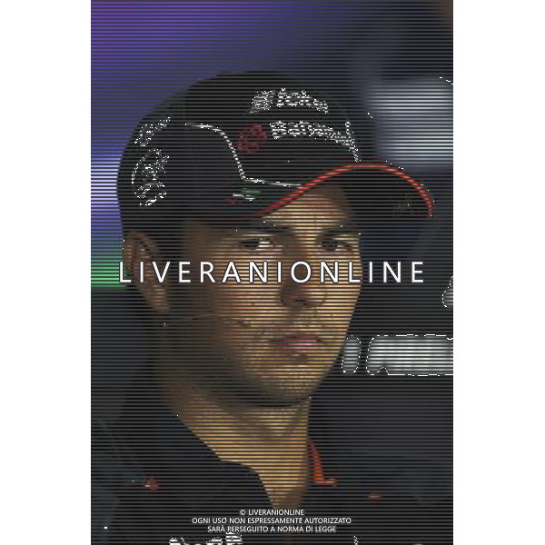 Sergio Perez (MEX) Sahara Force India F1 in the FIA Press Conference. 23.07.2015. Formula 1 World Championship, Rd 10, Hungarian Grand Prix, Budapest, Hungary, Preparation Day. ONLY ITALY-AG ALDO LIVERANI SAS