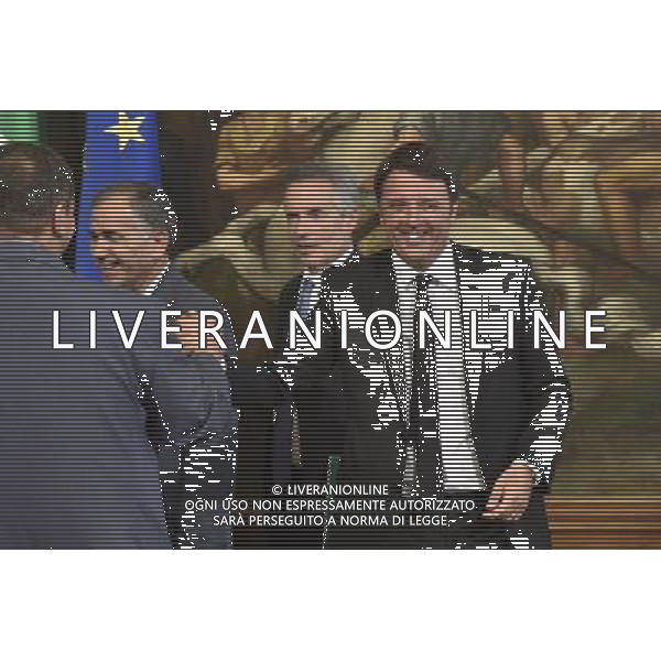 Roma - 24/07/2015 - Palazzo Chigi - Sala dei Galeoni - Firma dellâ€™accordo tra Whirlpool sindacati e governo sul piano industriale del gruppo in Italia - nella foto: Matteo Renzi / Ph. Fabrizio Corradetti - Ag. Aldo Liverani Sas