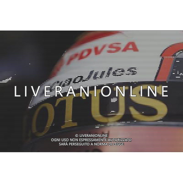 The helmet of Pastor Maldonado (VEN) Lotus F1 Team with a tribute to Jules Bianchi. 24.07.2015. Formula 1 World Championship, Rd 10, Hungarian Grand Prix, Budapest, Hungary, Practice Day. ONLY ITALY-AG ALDOL IVERANI SAS