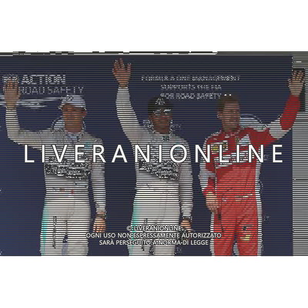 Pole position for Lewis Hamilton (GBR) Mercedes AMG F1, 2nd forNico Rosberg (GER) Mercedes AMG F1 and 3rd for Sebastian Vettel (GER) Ferrari SF15-T. 25.07.2015. Formula 1 World Championship, Rd 10, Hungarian Grand Prix, Budapest, Hungary, Qualifying Day. AG ALDO LIVERANI SAS ONLY ITALY