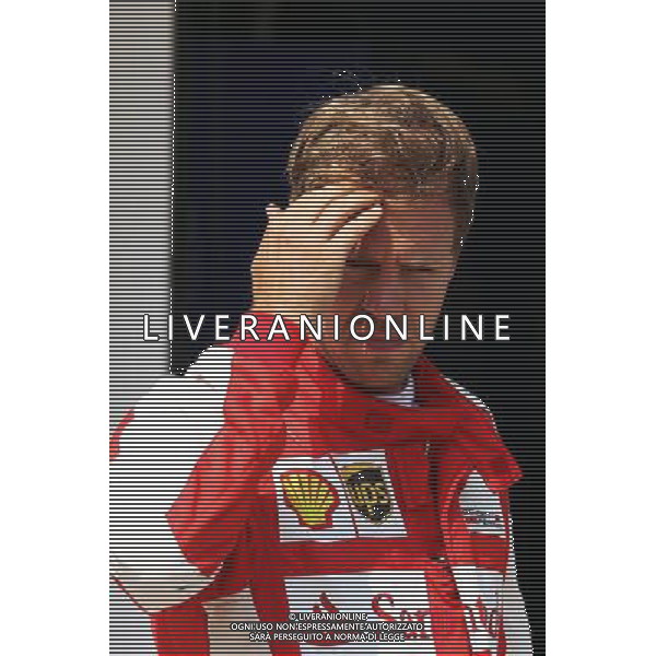 Sebastian Vettel (GER) Ferrari in parc ferme. 25.07.2015. Formula 1 World Championship, Rd 10, Hungarian Grand Prix, Budapest, Hungary, Qualifying Day. /AGENZIA ALDO LIVERANI Sas - ITALY ONLY - EDITORIAL USE ONLY