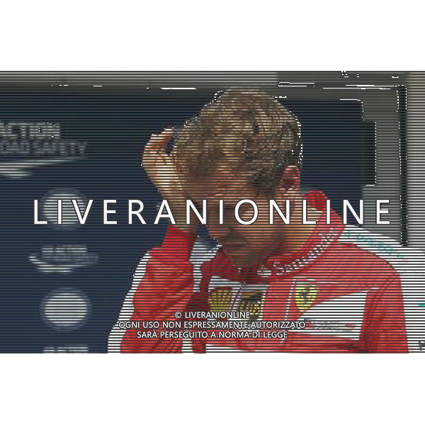 Sebastian Vettel (GER) Ferrari in parc ferme. 25.07.2015. Formula 1 World Championship, Rd 10, Hungarian Grand Prix, Budapest, Hungary, Qualifying Day. /AGENZIA ALDO LIVERANI Sas - ITALY ONLY - EDITORIAL USE ONLY
