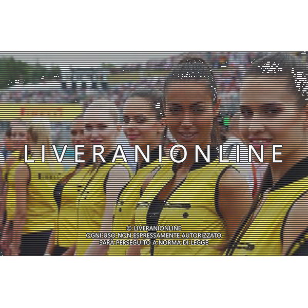 Grid girls. 26.07.2015. Formula 1 World Championship, Rd 10, Hungarian Grand Prix, Budapest, Hungary, Race Day. /AGENZIA ALDO LIVERANI Sas - ITALY ONLY - EDITORIAL USE ONLY