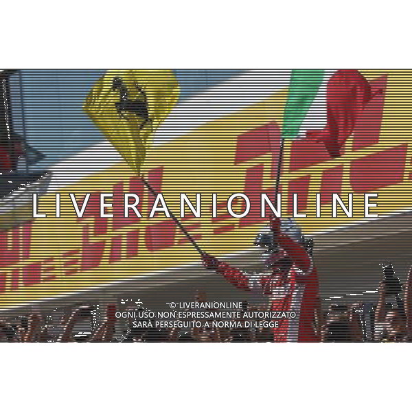 1st place Sebastian Vettel (GER) Ferrari. 26.07.2015. Formula 1 World Championship, Rd 10, Hungarian Grand Prix, Budapest, Hungary, Race Day. /AGENZIA ALDO LIVERANI Sas - ITALY ONLY - EDITORIAL USE ONLY