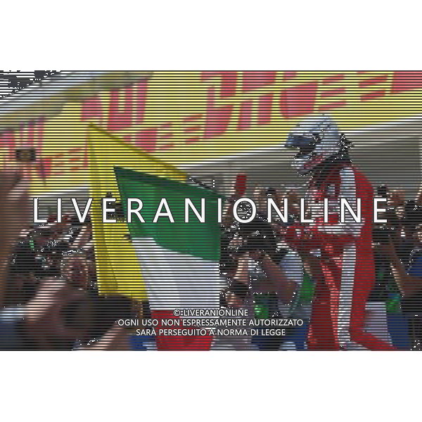 1st place Sebastian Vettel (GER) Ferrari. 26.07.2015. Formula 1 World Championship, Rd 10, Hungarian Grand Prix, Budapest, Hungary, Race Day. /AGENZIA ALDO LIVERANI Sas - ITALY ONLY - EDITORIAL USE ONLY