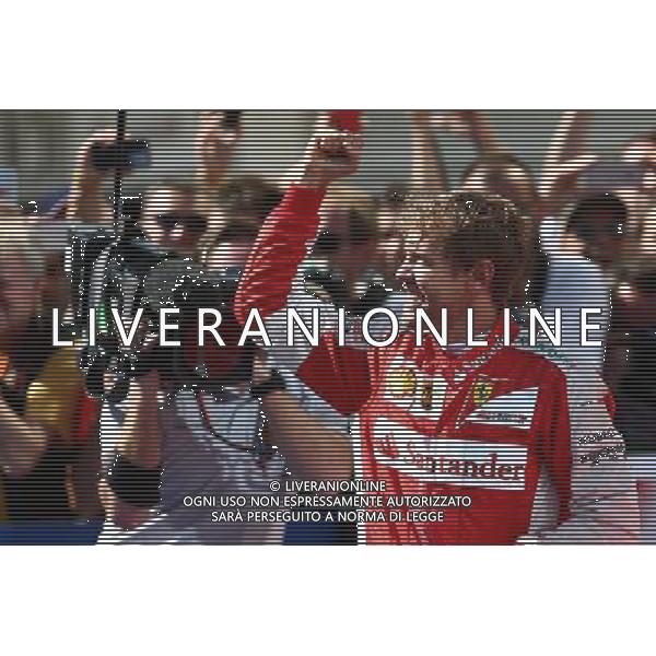 1st place Sebastian Vettel (GER) Ferrari. 26.07.2015. Formula 1 World Championship, Rd 10, Hungarian Grand Prix, Budapest, Hungary, Race Day. AG ALDO LIVERANI SAS ONLY ITALY