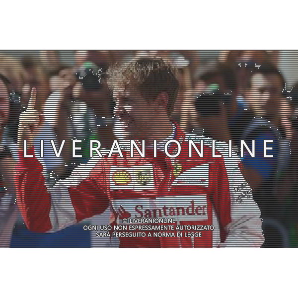 1st place Sebastian Vettel (GER) Ferrari. 26.07.2015. Formula 1 World Championship, Rd 10, Hungarian Grand Prix, Budapest, Hungary, Race Day. AG ALDO LIVERANI SAS ONLY ITALY